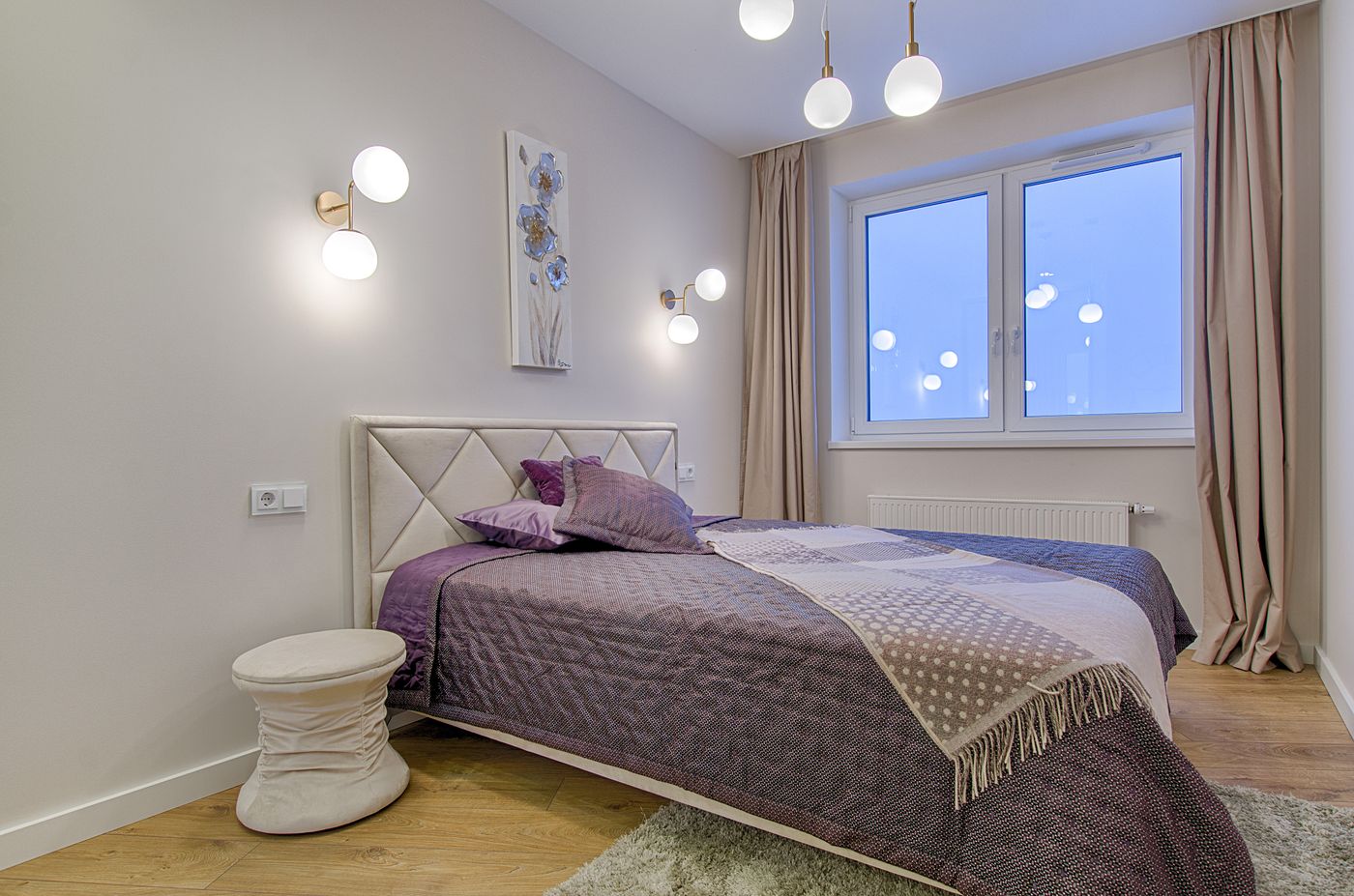 Inviting hotel bedroom illustrating the room concept